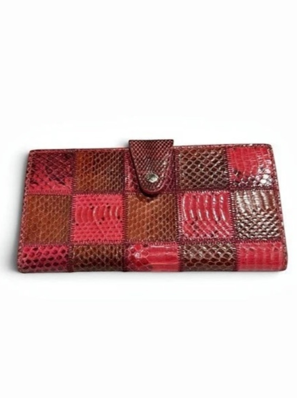 Dolce & Gabbana vintage Red Patchwork Wallet snake embossed leather - Picture 14 of 14